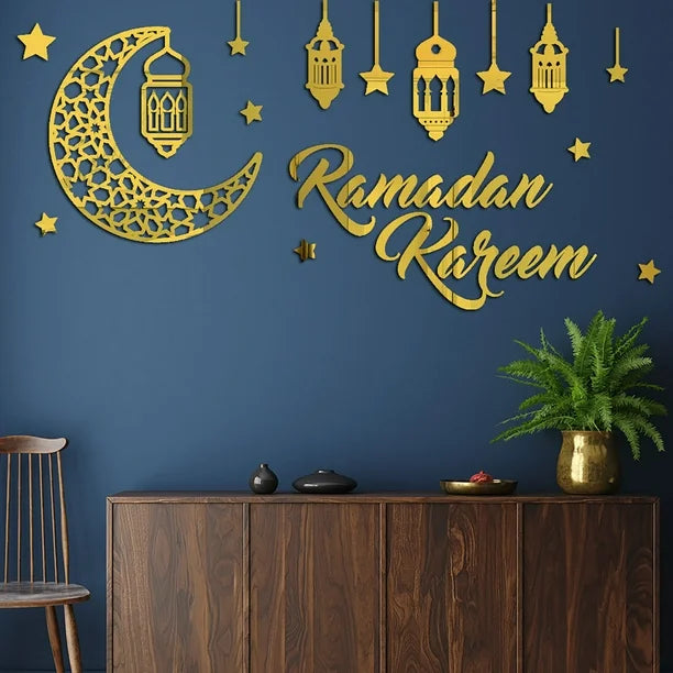 Ramadan Kareem Wall Decorations Acrylic Mirror