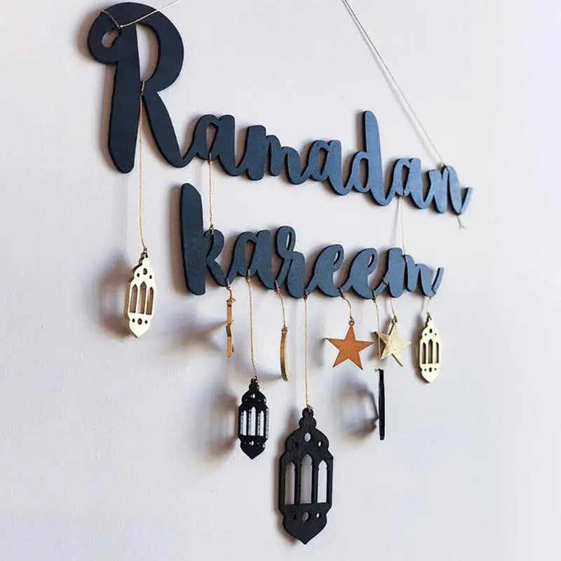 Ramadan Kareem Wall Decoration Sticker Wooden Material