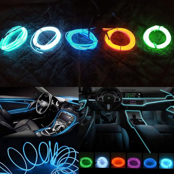 Car Dashboard Neon Light – 2 Meter (Random Color)