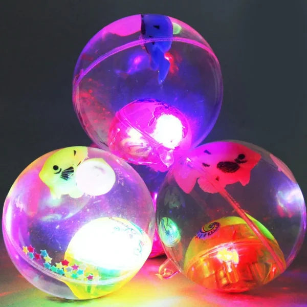 Glowing Elastic Ball Kids Toy (Pack Of 6)