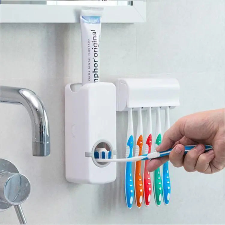 Toothpaste Dispenser Automatic & Holder Set