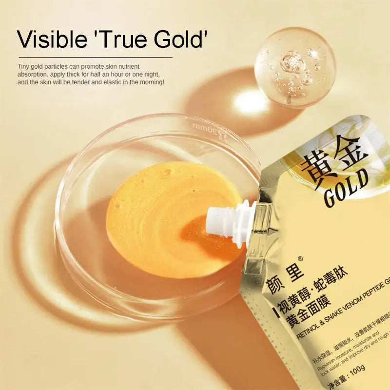 Anti Aging Peel Off Gold Face Mask With Free Silicon Brush