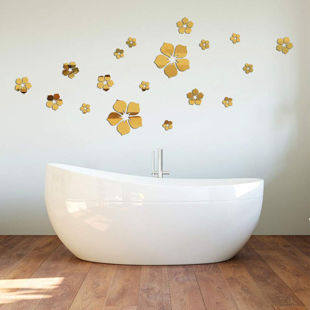 Acrylic Wall Stickers – 20 X Wall Flower Stickers.