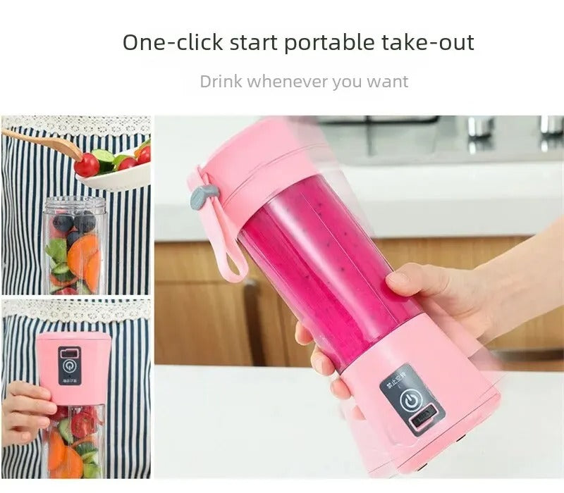 Portable Mini Rechargeable Juicer Blender (Random Color)