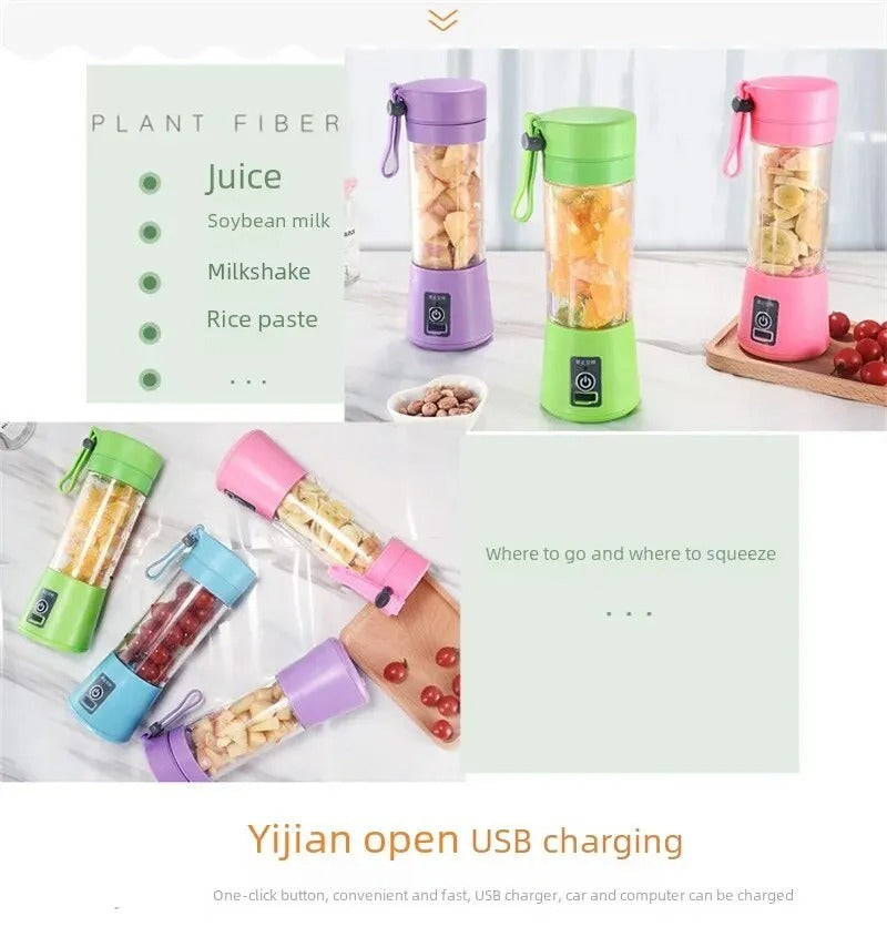 Portable Mini Rechargeable Juicer Blender (Random Color)