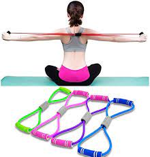 Hot Yoga 8 Type Muscle Chest Expander Rope Workout