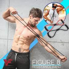 Hot Yoga 8 Type Muscle Chest Expander Rope Workout