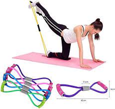 Hot Yoga 8 Type Muscle Chest Expander Rope Workout