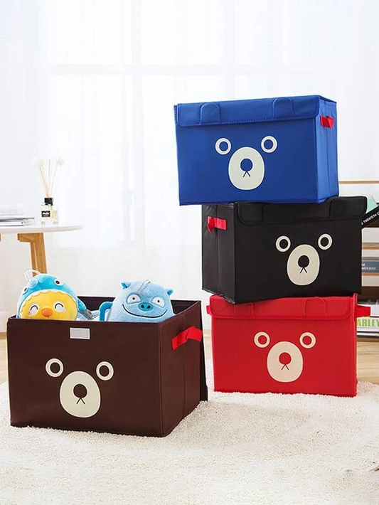 Panda Design Folding Basket For Kid's Toys