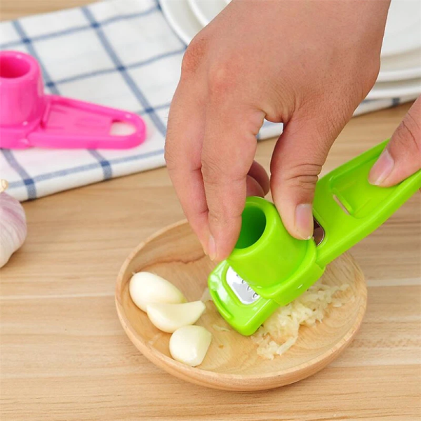 Garlic Press Grater Slicer Plastic Tool