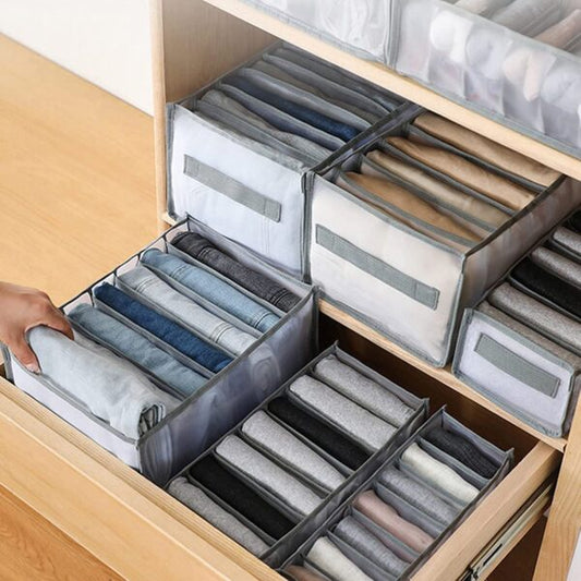 7 Clothes Drawer Organizer Jeans Storage Box