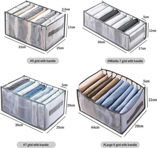 7 Clothes Drawer Organizer Jeans Storage Box