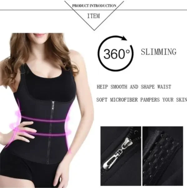 Adjustable Hook Waist Slimming Belt Body Shaper Fat Burner