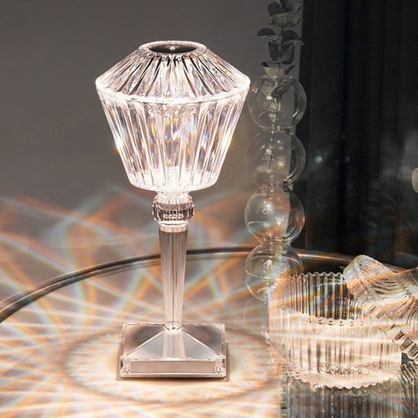 Rose Diamond Table Touch Lamp