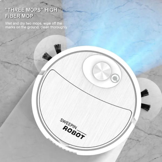 Portable Mini Wireless Sweeping Robot Mopping 3-In-1 For Home Rechargeable